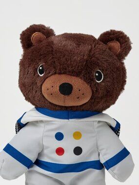 NEW IKEA ASTRONAUT BEAR Aftonsparv 11" Removable Spacesuit, Washable, NWT